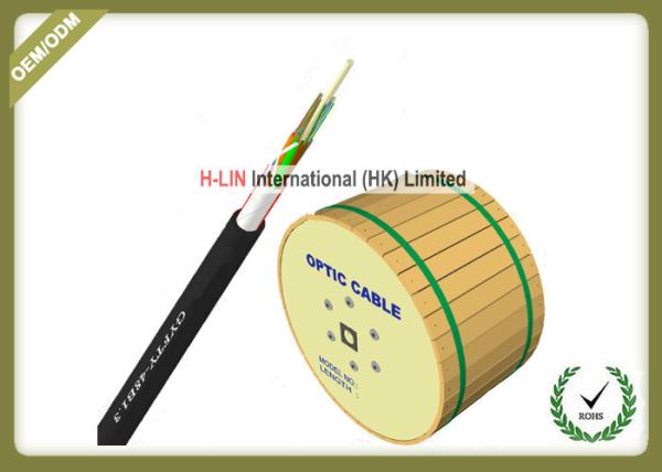 Buy cheap Single Sheathed Nonmetallic Waterproof Fiber Optic Cable PE Jacket GYFTY-12B1.3 from wholesalers