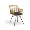 Buy cheap Steel Frame Outdoor Garden Rattan Chair Flat Rattan And Round Rattan from wholesalers