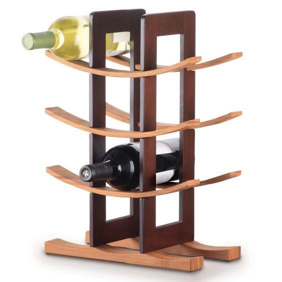 Buy cheap High End 12 Wine Bottle Display Stand , Boutique Bamboo Display Stand from wholesalers