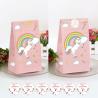Buy cheap Pink Rainbow Unicorn Food Packaging Paper Bag Kraft Paper Bread Bags 9g from wholesalers