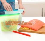 Silicone Food Storage Bag, Reusable Silicone Food Bag For Microwave,Reusable