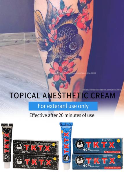 Buy cheap Green 55% TKTX Tattoo Numbing Cream 10g Waxing Cosmetic For Microneedling from wholesalers