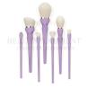 Buy cheap Purple PBT Synthetic Hair 7Piece Face Makeup Brush Set For Blending Highlighter from wholesalers