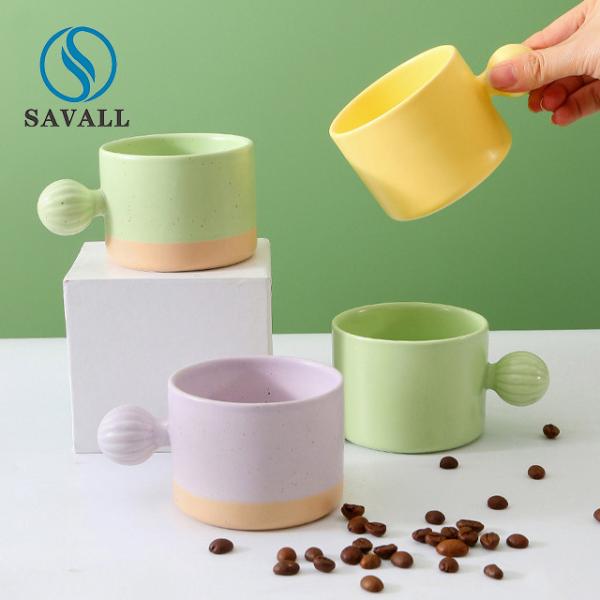 Buy cheap Craftsman Color Creative Ceramic Simple Coffee Mug 210ml from wholesalers