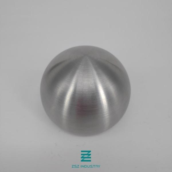 Buy cheap Dome Ball Shape Satin Polish Handrail End Caps 42.4mm Railing High Precision from wholesalers
