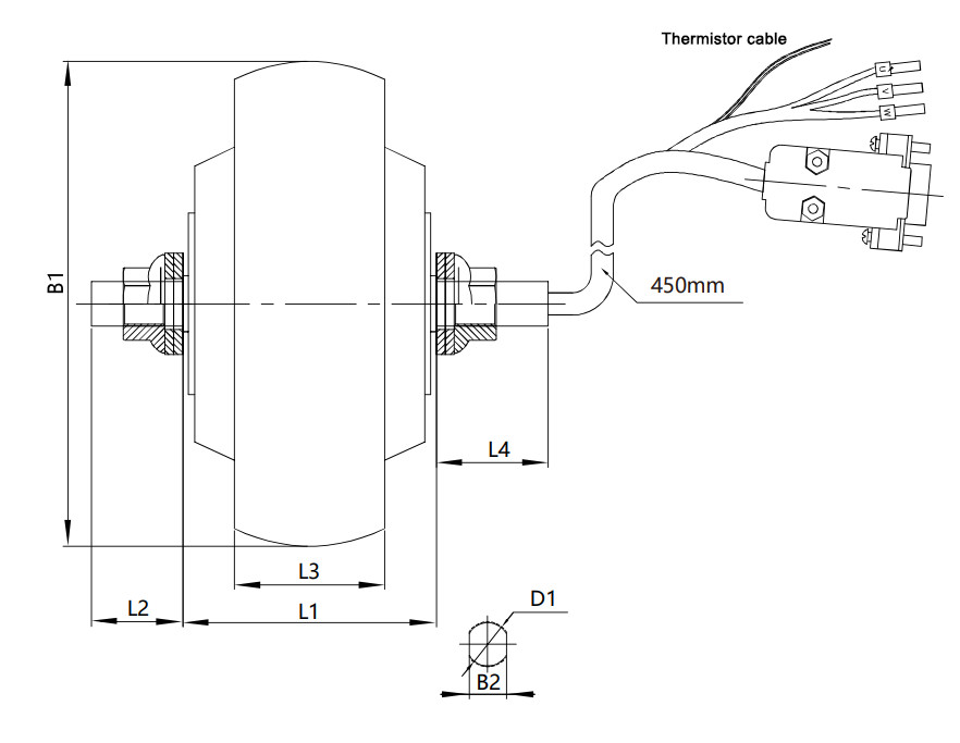 48V Two Way AGV Mecanum Wheel , 40.5mm Electric Scooter Hub Motor Wheel