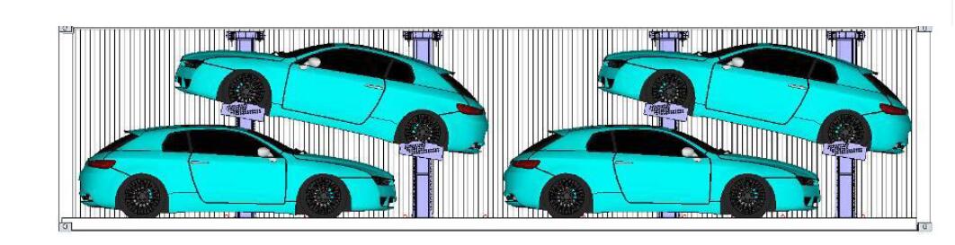 Adjustable Length Car Rack Container Brackets for Shipping Container VW Car Fitment in Shanghai Tianjin Qingdao