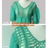 Buy cheap Blouse Shirts Women Emboridery Long Sleeve Crochet Tops Lace Blusas De Renda Camisa Femini from wholesalers