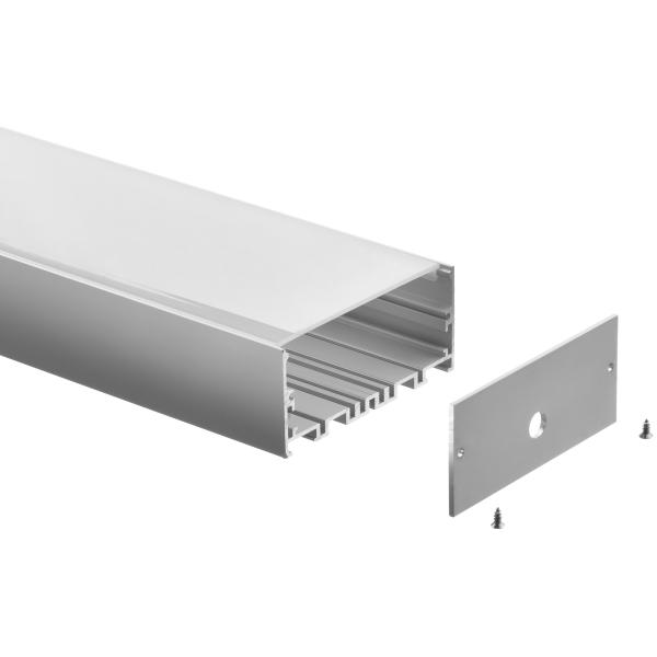 Buy cheap Large Room Decorative Aluminum LED Light Housing Suspended Strip Channel 80*35mm from wholesalers