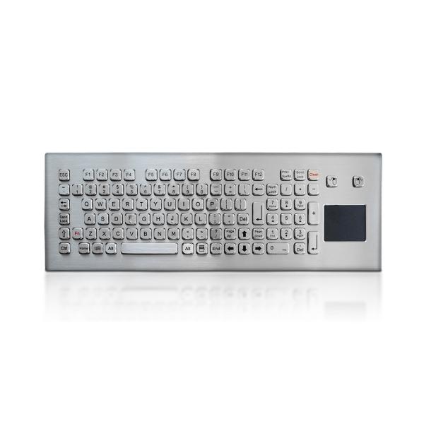 Buy cheap Metal Stainless Steel Industrial Keyboard With Touchpad For Kiosk from wholesalers