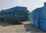 Blue Powder Coated Perimeter Safety Screens Galvanized Plate Punched
