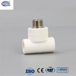 EN 12201-3 Threaded Male Tees PPR Tee With Thread Pipe Connection