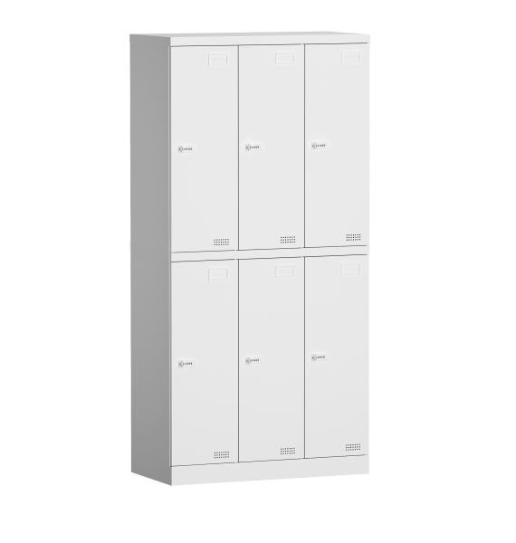 Buy cheap 6 door steel locker steel locker cold rolling steel plate office lockers cloth hanger from wholesalers