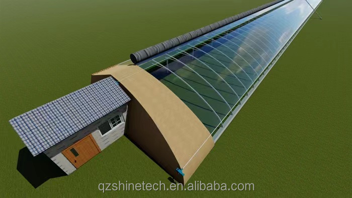 Energy Saving Small Single Span Solar Greenhouse For Cold Climates
