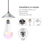 500LM Alexa Enabled Light Bulbs Bluetooth E27 Wifi Smart Light Bulb SMD5050