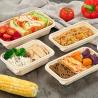 Buy cheap 242*145*48mm Biodegradable Takeaway Boxes from wholesalers