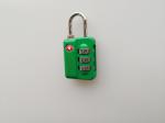 Green TSA Combination Padlock TSA 21009 64.9g With Logo Printed BSCI Certified