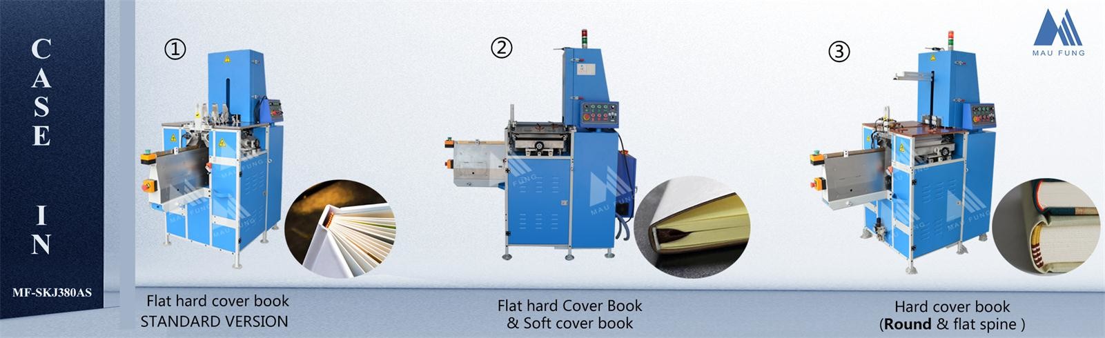 Book Round-Back Casing-In Machine , Book Back Rounding Binding Machine MF-SKJ380AS