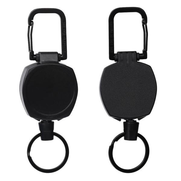 Buy cheap Deyi Badge Reel Steel Cord Strength Carabiner Badge Holder For Secure Key from wholesalers