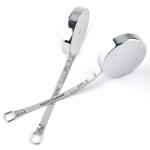 Buy cheap Wintape Metal 2M/80inches Key Chain Mini Small Steel Tape Measure Metric & Inch Double Scale Steel Tape from wholesalers