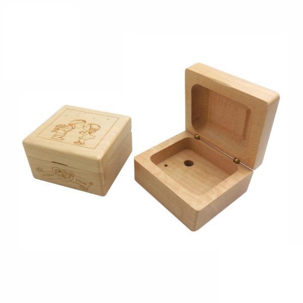 Buy cheap Small jewelry natural unfinished plain hinged DIY blank wooden box from wholesalers