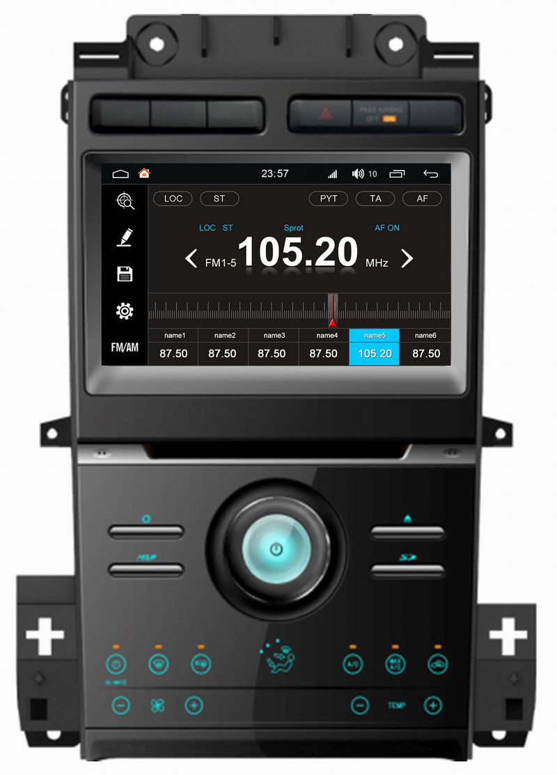 Ouchuangbo car audio stereo navi 200 platform android 8.0 for Ford Taurus 2012 support USB SWC AUX wifi HD video