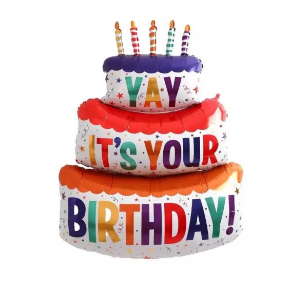Buy cheap Cake Theme Aluminum Foil Balloons Kids Toys For Birthday Party Decoration from wholesalers