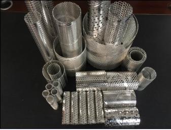 Buy cheap stainless steel spiral welded center pipe perforated filter elements air center core filter frames 304 metal pipes from wholesalers