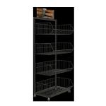 4 Tires Vegetable Basket Kitchen Stand Rack Display Cabinet Grocery Store