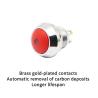 Buy cheap 12MM waterproof power switch, self resetting and self-locking, spherical short metal button, small with light HJS12C from wholesalers