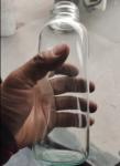 Hot Stamping Super High Borosilicate Material Water Cup with Stainless Steel Lid