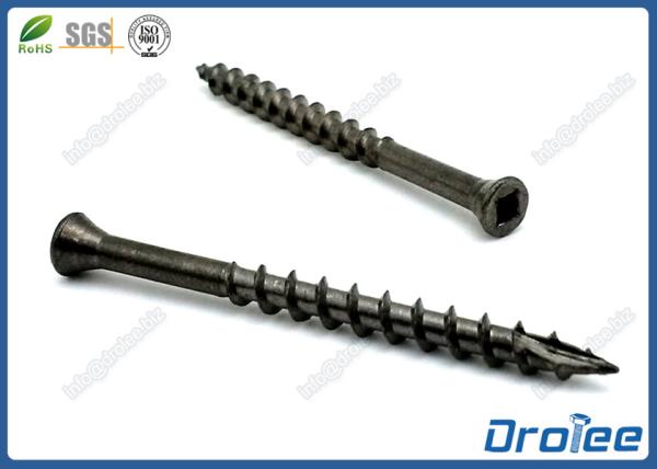 Buy cheap Black Oxide Stainless Steel Square Drive Trim Head Deck Screw Type 17 from wholesalers