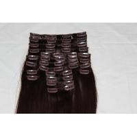 Buy cheap Double Drawn Synthetic Clip In Hair Extensions 18 Inch Heat Resistant product