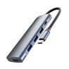 Buy cheap Grey 5 In 1 Multiple Adapter USB 3.0 Type Male HUB from wholesalers