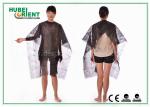 White Black Disposable Kimono Robe / Nonwoven Hair Cut Protection Poncho Style