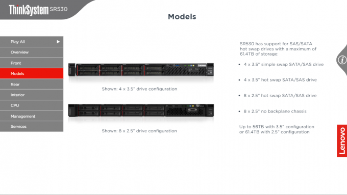 Enterprise class RAS Thinksystem SR530 Lenovo GPU Server SAS SATA DDR4 Memory