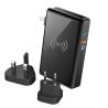 Buy cheap interchangeable plugs wall charger 10000mAh wireless power bank from wholesalers