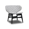 Buy cheap Artistic Dalma Tufted Back Chair , Wood Curved Lounge Chair Rust Treatment Steel from wholesalers