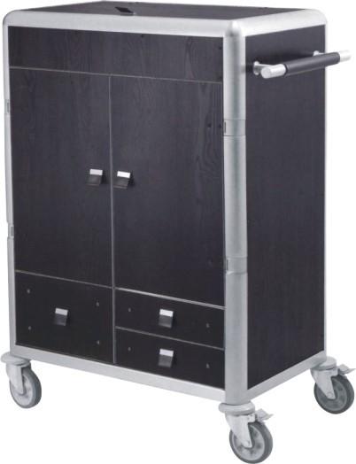 Buy cheap Plastic Hotel Room Service Trolley Rubber Wear Resistant Wheels from wholesalers