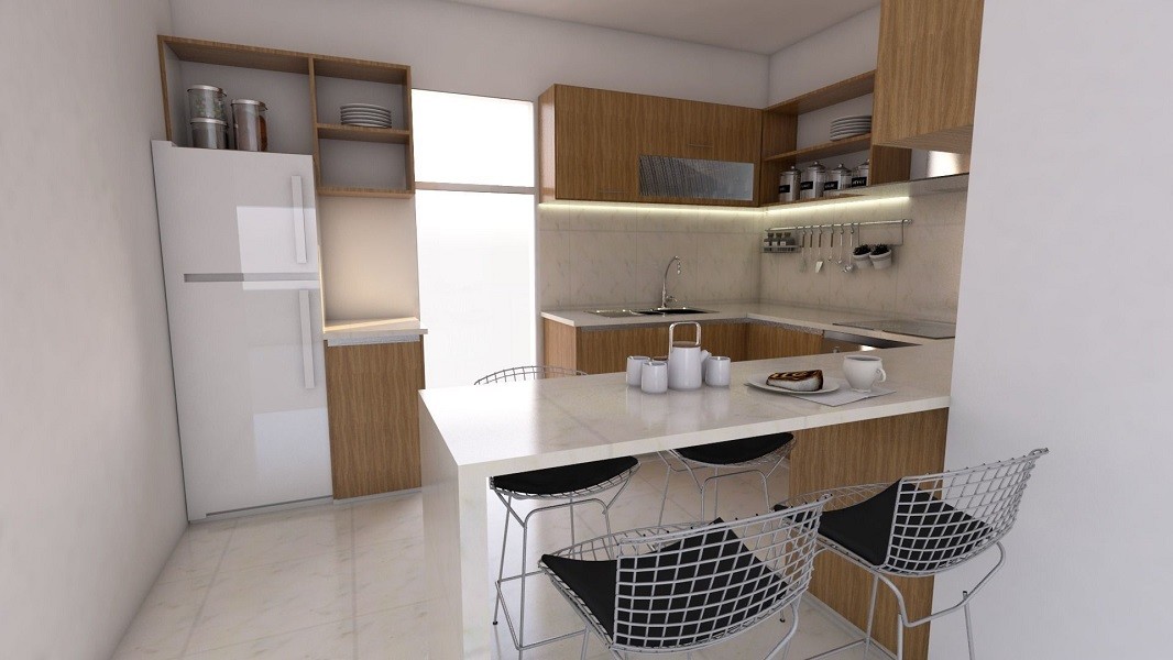 2M Modern Modular Kitchen Cabinets