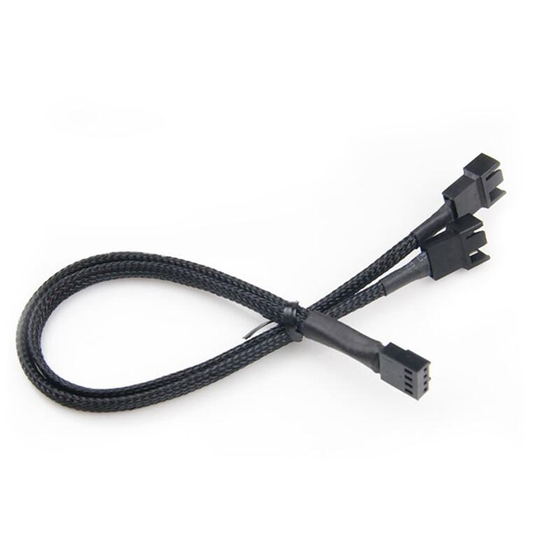 4Pin Computer PC Fan Power Cable Y-Splitter Connector Adapter 4-Pin to 2x 4-Pin