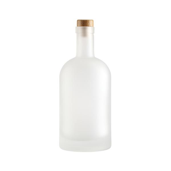 Buy cheap Custom 500ml 700ml 750ml Empty Frosted Vodka Glass Bottle with Super Flint Glass Base from wholesalers