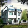 Buy cheap Mordern 4 Bed Double Story Prefab Homes Fast Bult Light Steel Structure from wholesalers
