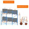 Buy cheap 1-2 Pallet Width Warehouse Racks Equipment Pallet Storage Shelf Rack for Steel from wholesalers