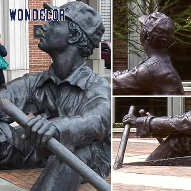 People Rowing Boats Bronze Statues Sculpture On Streets Of Park Square
