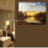 Buy cheap Classical Nature Oil Painting Landscape Sunset Landscape Painting With Stream from wholesalers