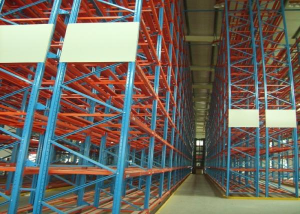 Buy cheap 3000kg VNA Pallet Racking narrow aisle racking With Araldite Static Powder Coating from wholesalers
