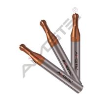 Buy cheap 2 Flutes Custom End Mill HRC45 - HRC65 Lollipop End Mills For Heated Steel product