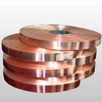 Buy cheap 99.99% Pure Copper Strip Coil Smooth T1 T2 0.1mm C2100 C2200 C2400 product