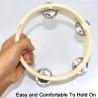 Buy cheap BeBe 15cm Wooden Musical Toys Handbell Wooden Tambourine Baby from wholesalers